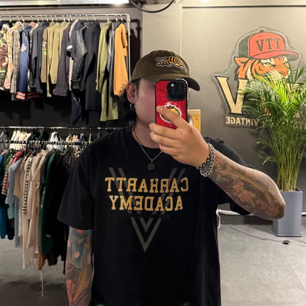CARHARTT 칼하트 아카데미 콜라보 반팔티