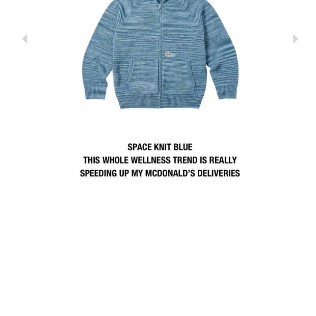 팔라스 스페이스 니트 블루 후드집업