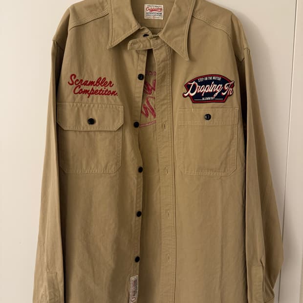 아웃스탠딩 컴퍼니 워크 셔츠 카키 S