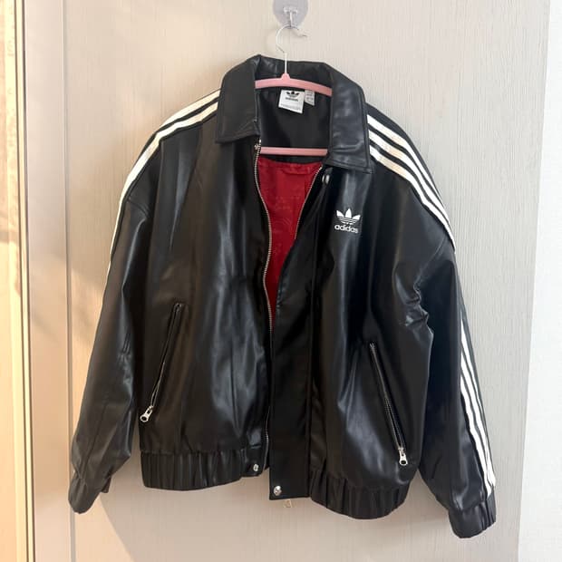 (s) 아디다스 레더 투웨이 자켓