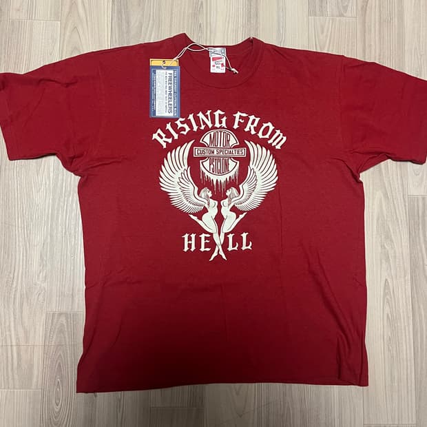 (FREEWHEELERS POWER WEAR)프리휠러스 반팔 티셔츠