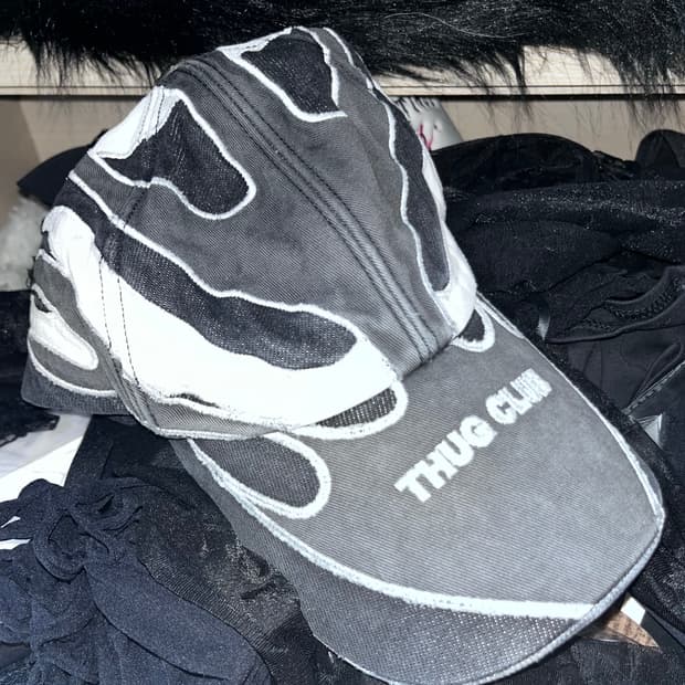 <새상품>떠그클럽 쵸퍼캡모자 블랙