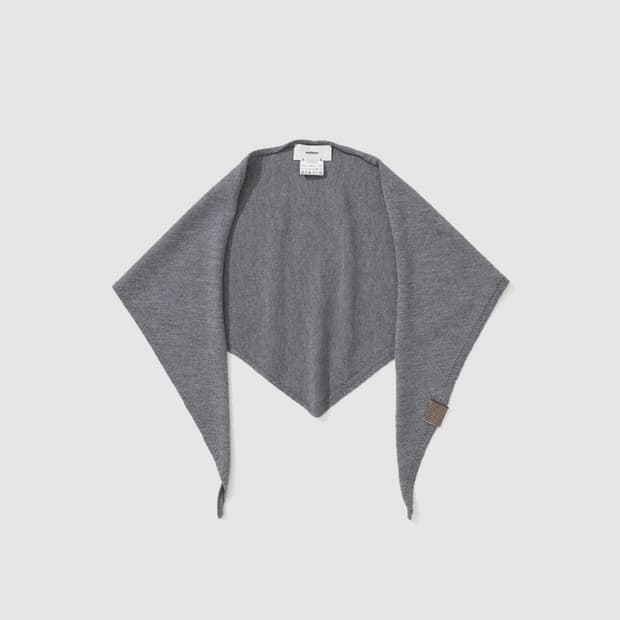 마이라이브러리 316 Wool Knit Scarf - Gray