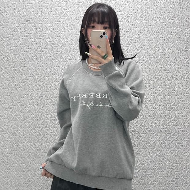 버버리 빈티지 모던시크 캐주얼 빅 자수로고 맨투맨 XL C12875