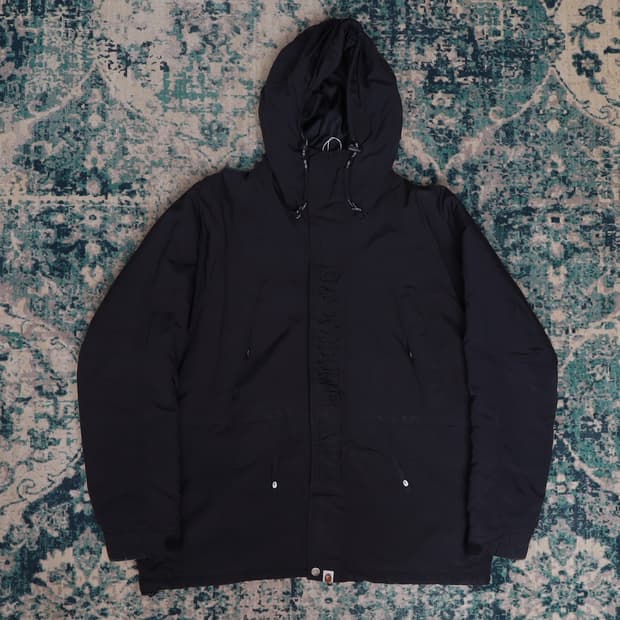 Bape 베이프 스노우보드 스키 봄버 자켓 블랙 XL