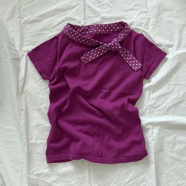 vintage dot ribbon t-shirt