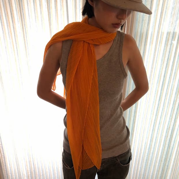 pleats please scarf / grade A / 가로 150 