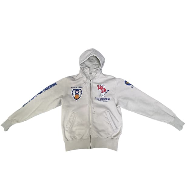 빈티지 테드컴퍼니 레드데빌 에어포스 후드집업 40