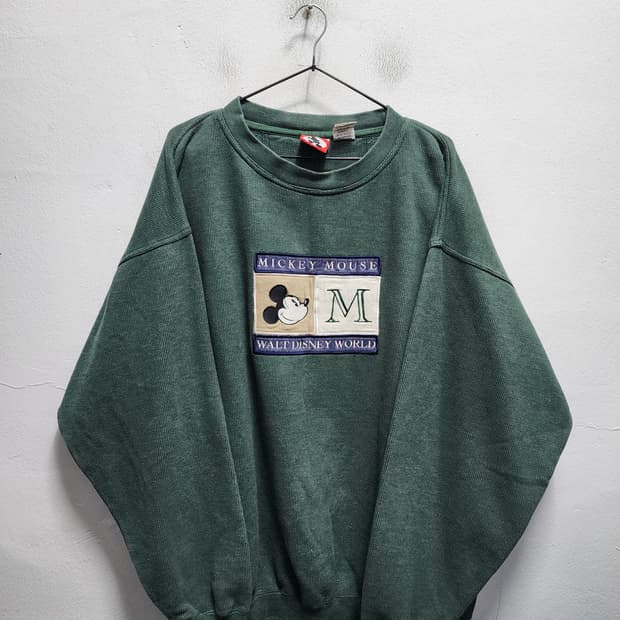 디즈니 OG 90s 미키마우스 네이비 맨투맨 티셔츠 XXL