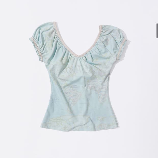 스컬프터 sculptor 투어리스트 스쿱 백 티셔츠 베이비블루 M