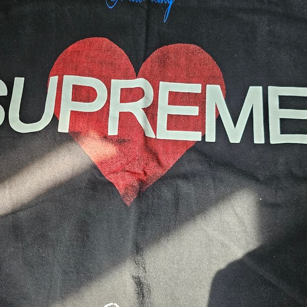 [XL]슈프림 어나운싱 티셔츠 블랙 - 25SS