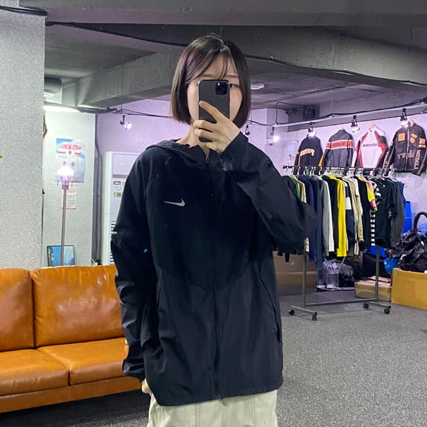 나이키 스우시 후디드 러너 자켓 B4629