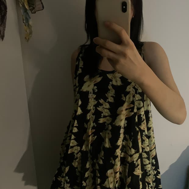 Vintage Rabbit pattern sleeveless