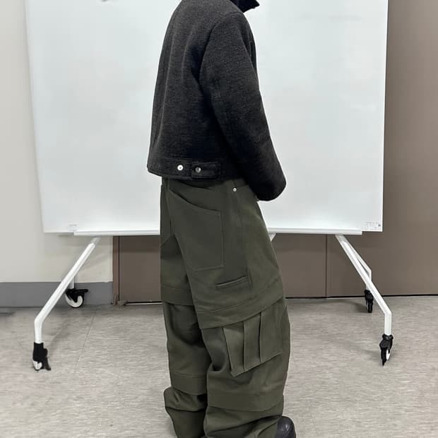 카미엔 배기팬츠 카키 2