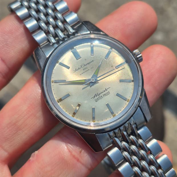 빈티지 세이코 알피니스트 챔피온 850 수동시계