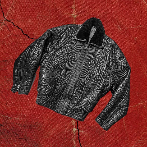 Gianni versace 베르사체 아티저널 아르데코 퀄티드 봄버 자켓