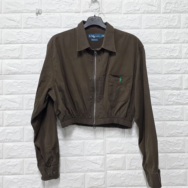 택포_ 폴로랄프로렌 브라운 크롭 자켓 XL 리폼