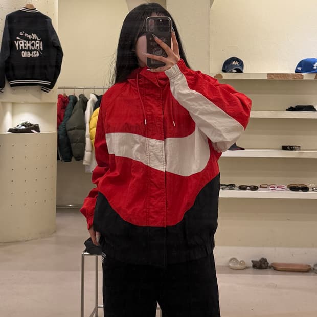 나이키 빅스우시 나일론 메탈 바람막이 U920