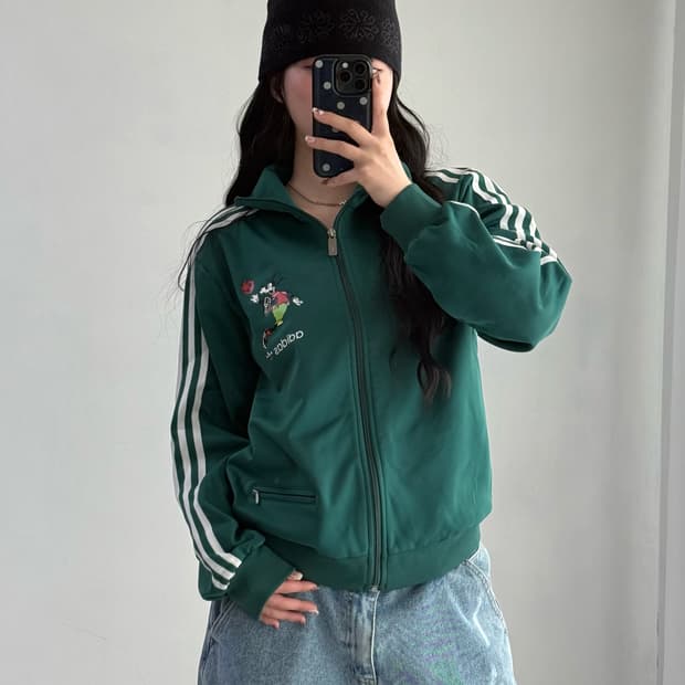 아디다스 구피 콜라보 딥그린 져지