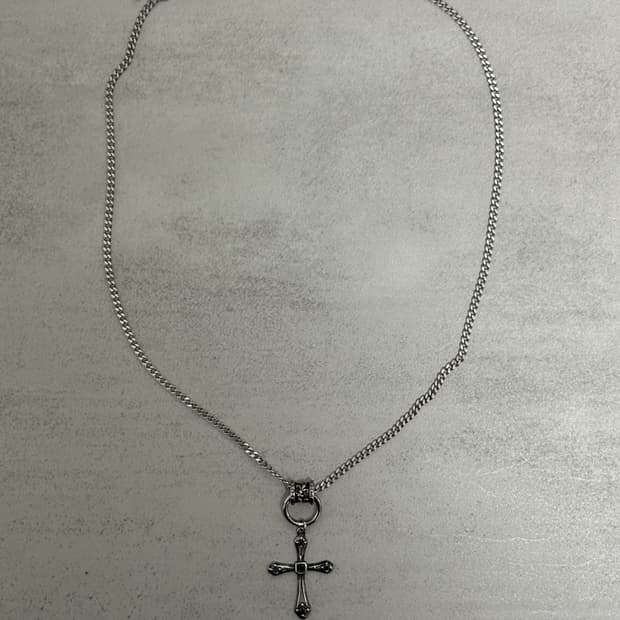 레이어드 십자가 목걸이