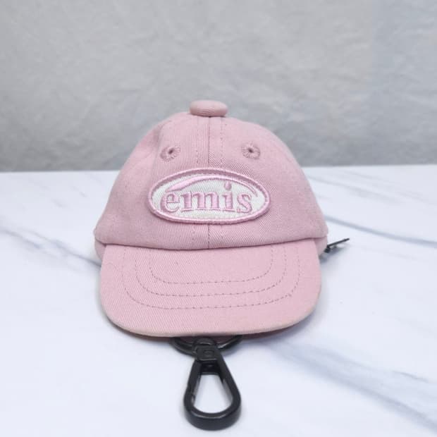 EMIS 볼캡 파우치 키링 핑크