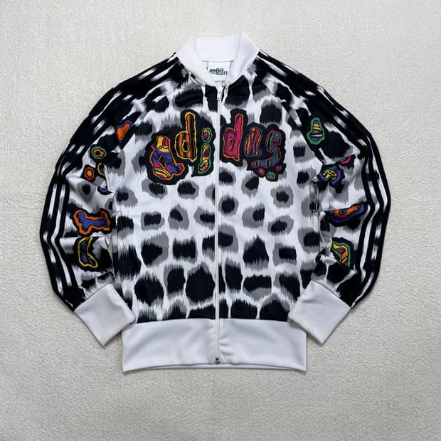 아디다스 x 제레미스캇 콜라보 패턴 화이트 져지