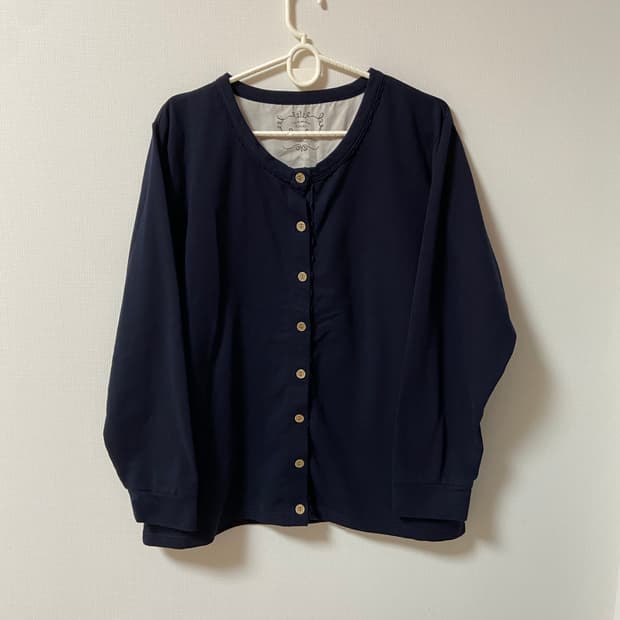 일본 빈티지 모리걸 하구미 레이스 가디건