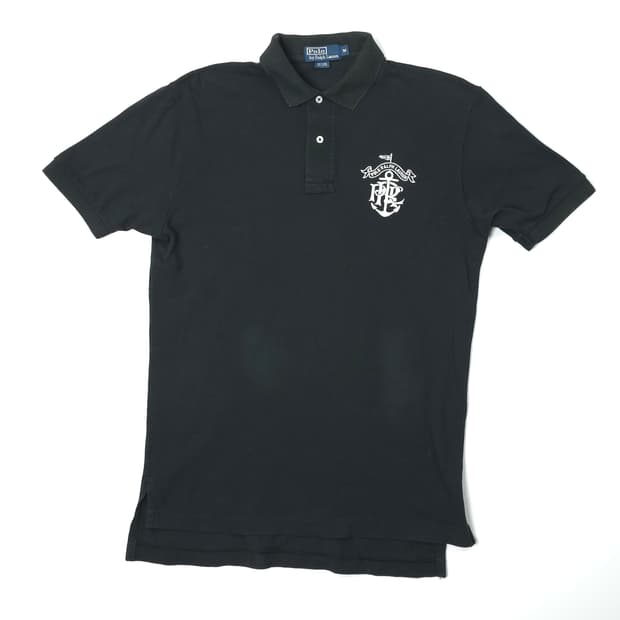 폴로 랄프로렌 자수로고 코튼 반팔카라티 블랙 (M)