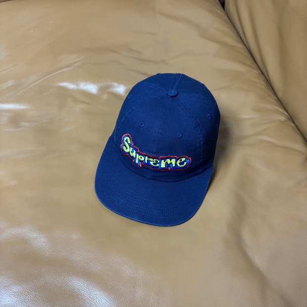 Supreme 슈프림 곤즈 워시드 네이비 6패널 볼캡 모자 (Navy)