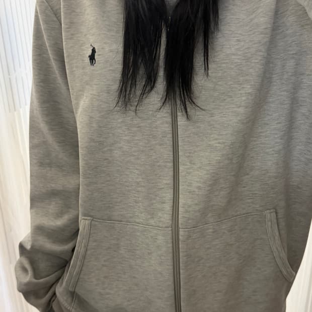 폴로 랄프로렌 그레이 후드집업 XL (정품 QR인증)