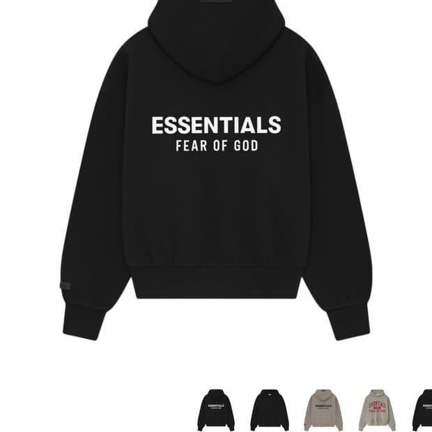 [L]피어오브갓 에센셜 백로고 후드 25FW