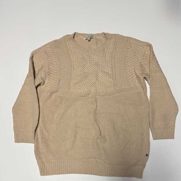 여성 써스데이아일랜드 케이블 니트 베이지 66~77