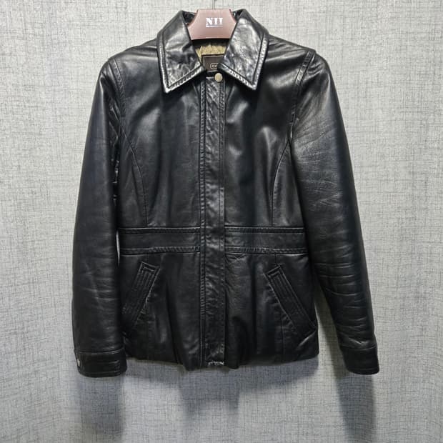 코치 리얼  레더 양 가죽 자켓 