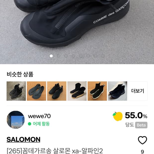 살로몬 꼼데가르송 사기꾼