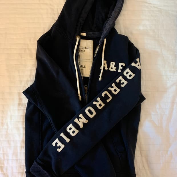 아베크롬비 후드집업 s 네이비