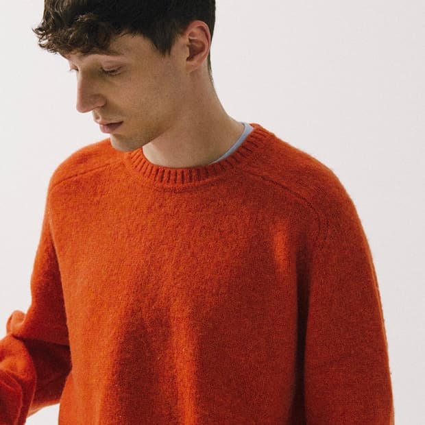 토마스모어 새들 라운드 니트 펌킨 헤이즈 L