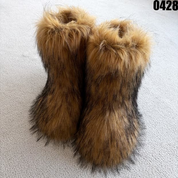 페이크 퍼 부츠 40 0428