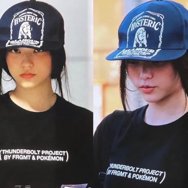 히스테릭 글래머 HYS WHISKY 자수 캡 블랙