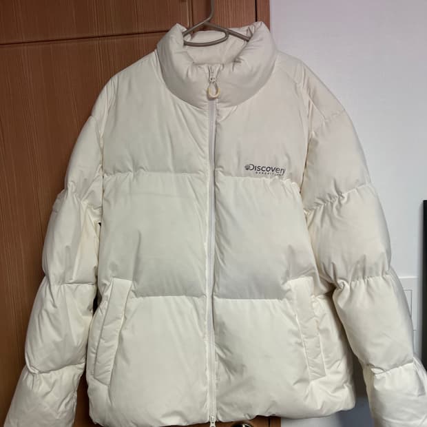 디스커버리 화이트패딩 XL 