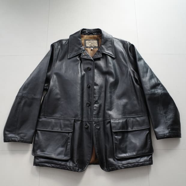 Armani 알마니 아르마니 가죽 레더 코트