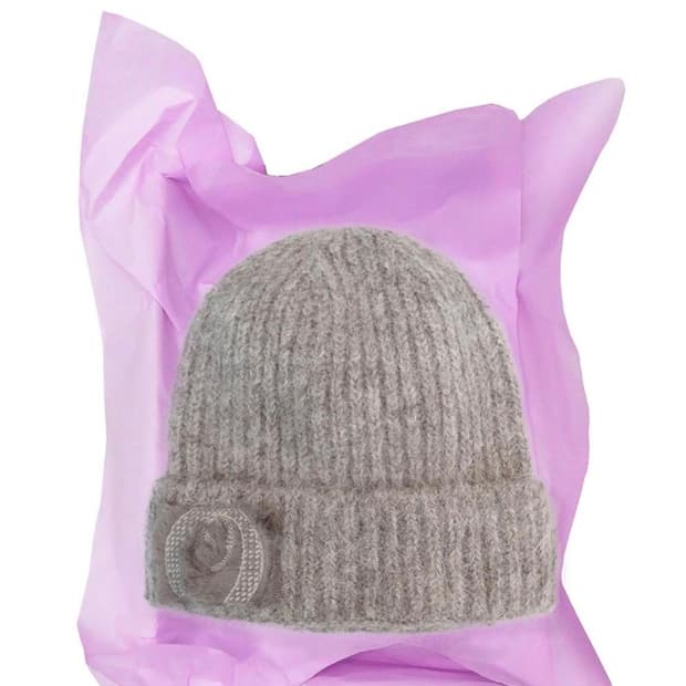 Beige Fuzzy-Wuzzy Beanie