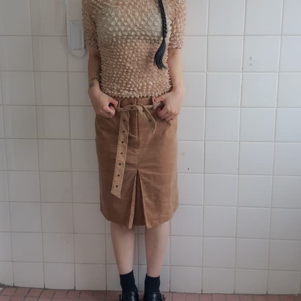 pleats popcorn top