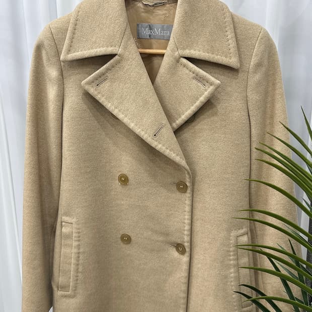막스마라 더블 숏 코트