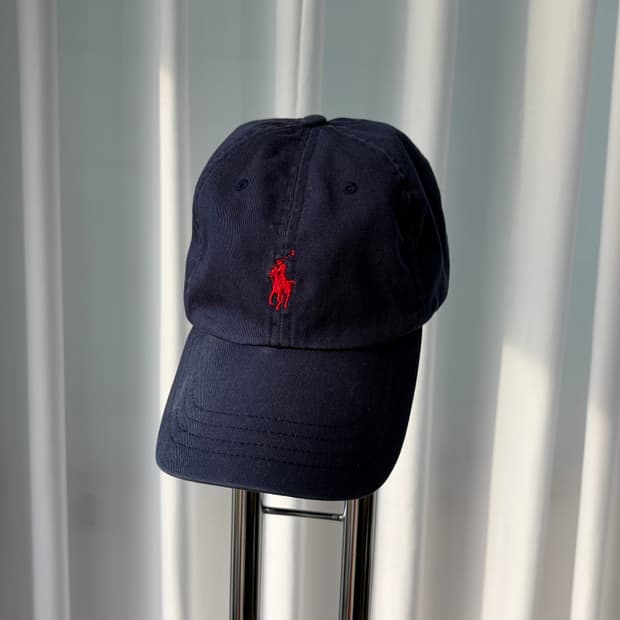 폴로 랄프로렌 클래식 코튼 치노 볼캡 네이비