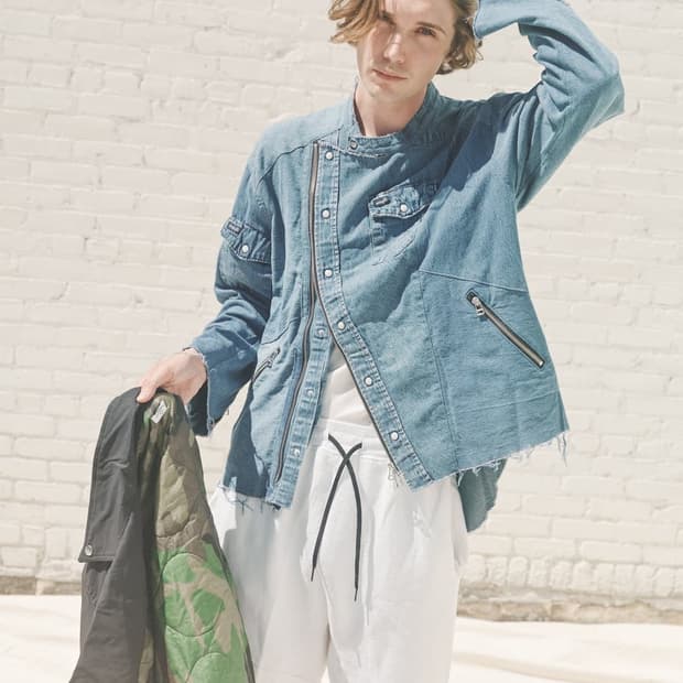 올드파크 리메이크 데님 셔츠 자켓