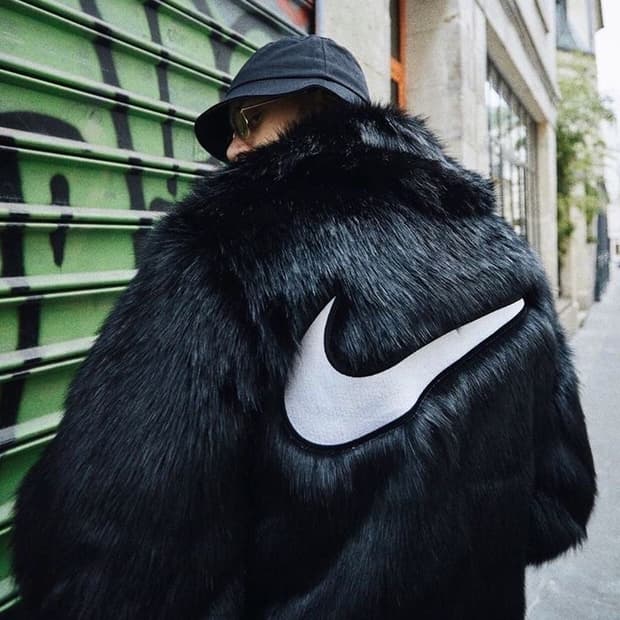 나이키 앰부쉬 퍼 재킷 L