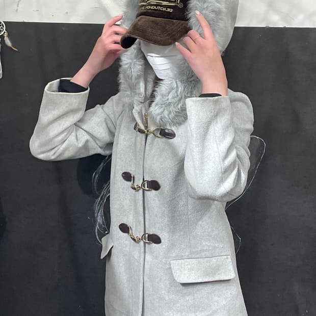 일본빈티지 울프죠 핀터깔 갸루 파이어맨 자켓 후드 숏코트 