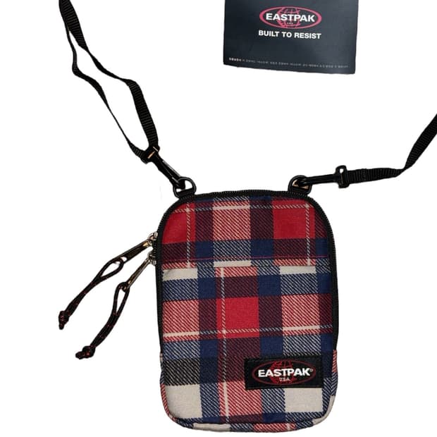 이스트팩 체크 미니 크로스백 