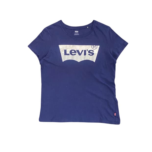 Levi’s 실버 글리터 로고 반팔티셔츠