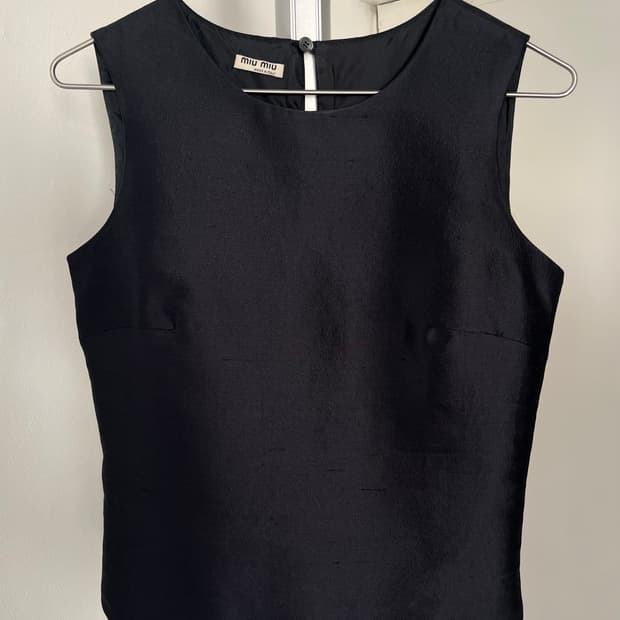 black silk blouse